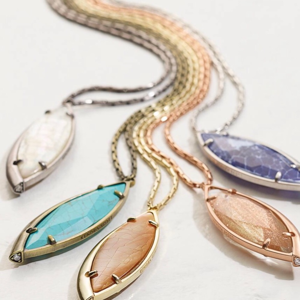 Kendra Scott Brown and gold necklace